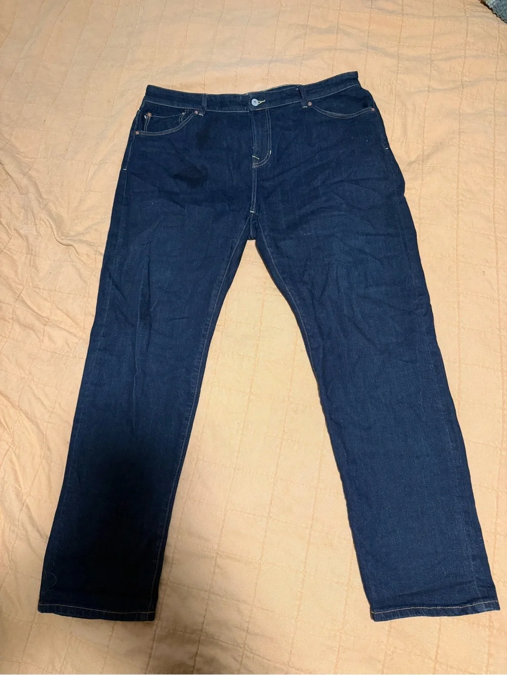Men's Straight-Leg Jeans in Dark Blue